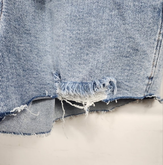 Judy Blue Classic Casual Summer Boho Raw Hem Shortalls Denim Overalls Blue Large - Picture 12 of 16